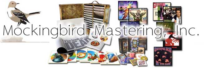 Mockingbird Mastering, Inc. Logos and graphic assets
