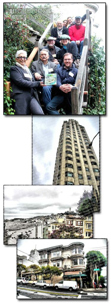 Some photos from the Tours of the Tales walk, centered around Armistead Maupin's Tales of the City books. 