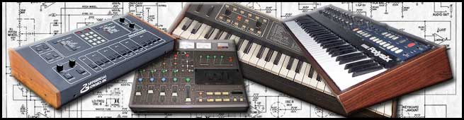 Syndrome Sounds Version 1: Sequential Circuits Drum machine and six-track  keyboard, Korg Poly 6.