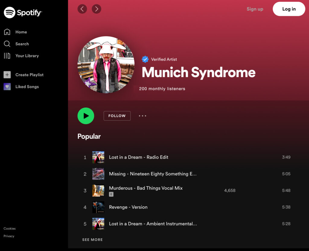 Munich Sydnrome's full discography now on Spotify